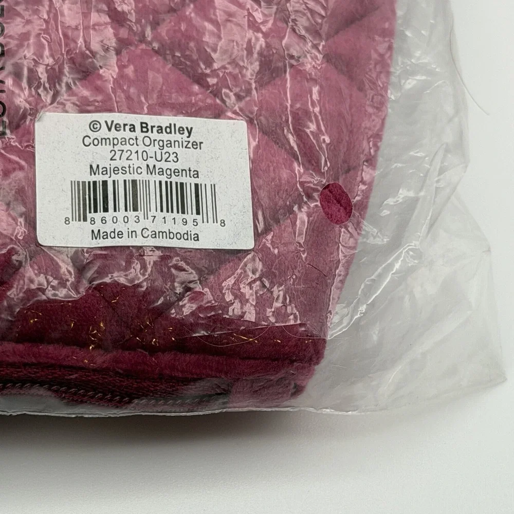 Vera Bradley Compact Organizer‎ Majestic Magenta NWT